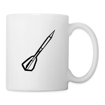 Dartpfeil Darts - Tasse - Weiß - Rechts