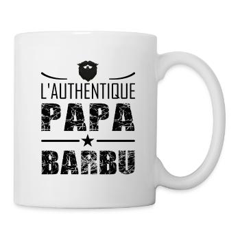 L'authentique papa barbu t-shirt cadeau homme - Mug blanc - blanc - Droite