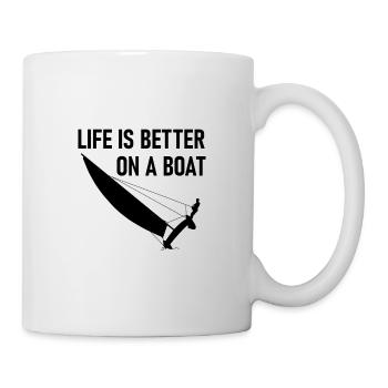 La vie sur un bateau - Mug blanc - blanc - Droite