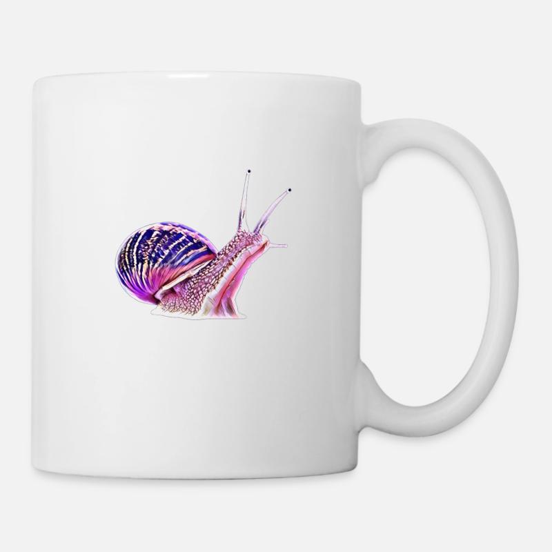 Schnecke - Tasse - Weiß