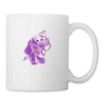 l'éléphant - Mug blanc - blanc - Droite