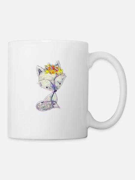 Fuchs - Tasse - Weiß
