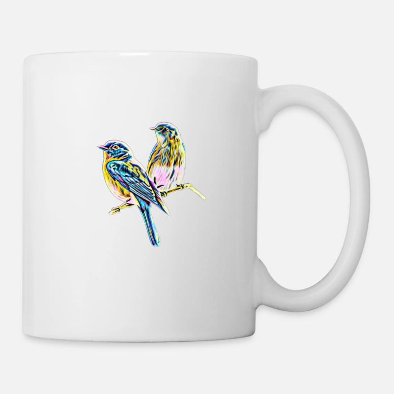 Vögel - Tasse - Weiß