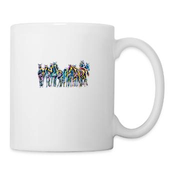 Pferde - Tasse - Weiß - Rechts