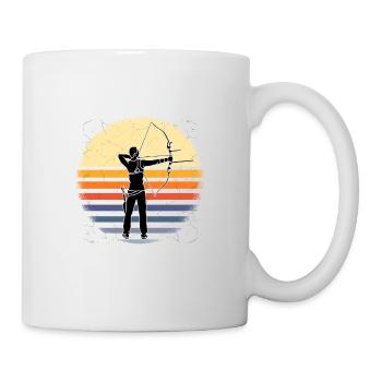 Chemise de tir à l'arc archer - Mug blanc - blanc - Droite