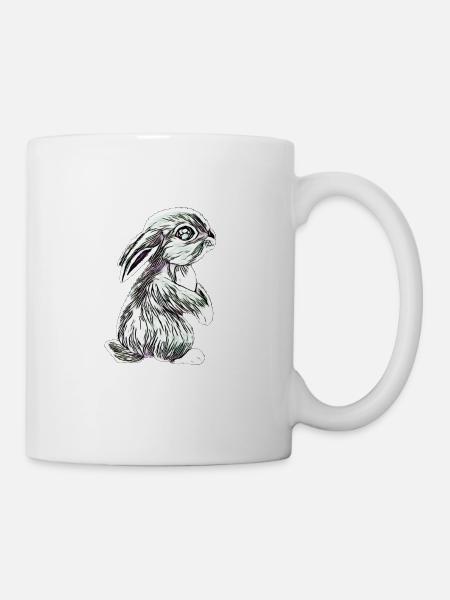 Hase - Tasse - Weiß