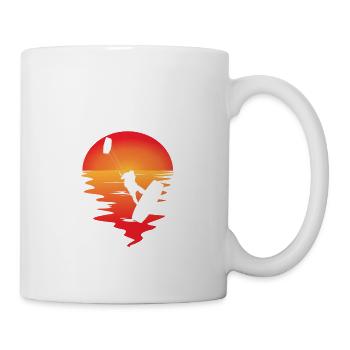 Kite kitesurfing surfer shirt gift - Mug - white - Right