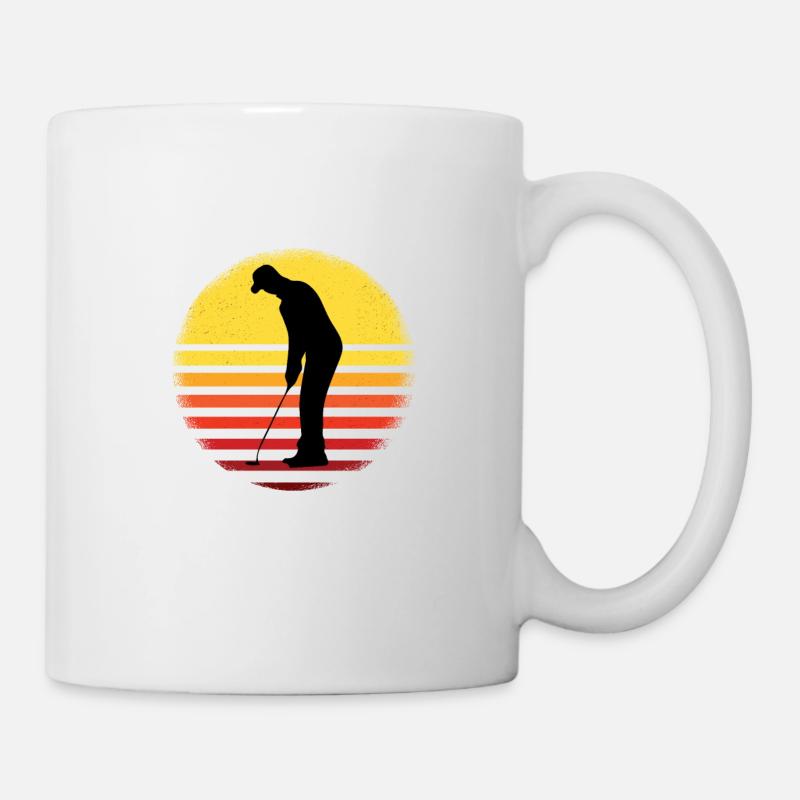 Golf Golfer Lustiges Shirt - Tasse - Weiß