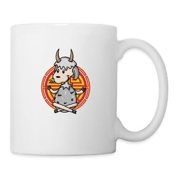 Chèvre du zodiaque chinois (branche de la terre) - Mug blanc - blanc - Droite