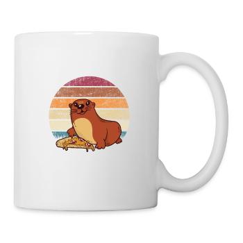 Chemise loutre mignonne loutre pour les amoureux de la loutre - Mug blanc - blanc - Droite