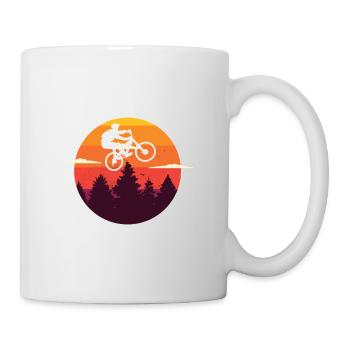 Maillot VTT VTT pour vététistes - Mug blanc - blanc - Droite