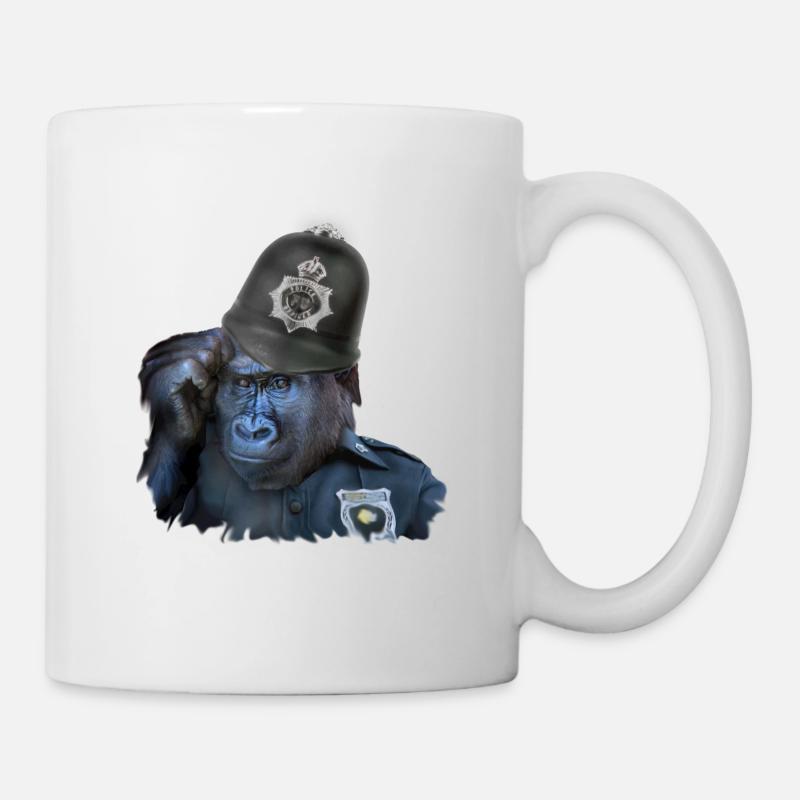 Police monkey - Mug - white