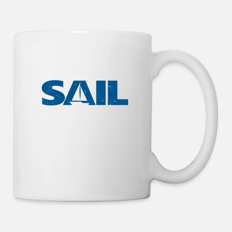Sailing Boat Sailboat Sail Sailing - Mug - white