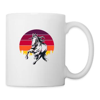 Joli étalon équitation chemise cheval - Mug blanc - blanc - Droite