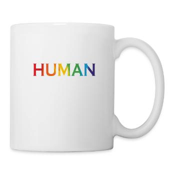 LGBT "Mensch" - Tasse - Weiß - Rechts