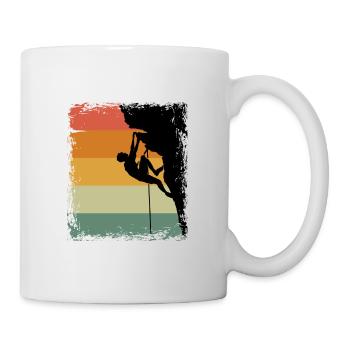 Vintage Climbing Gift Climber Gear - Mug - white - Right