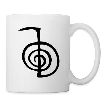 Symbole de guérison Reiki - Cho Ku Rei - Mug blanc - blanc - Droite