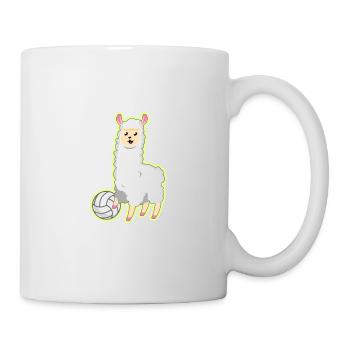 Lama de volleyball - Mug blanc - blanc - Droite