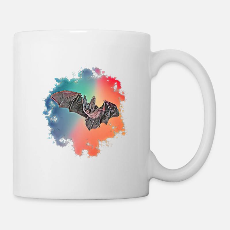 Fledermaus - Tasse - Weiß