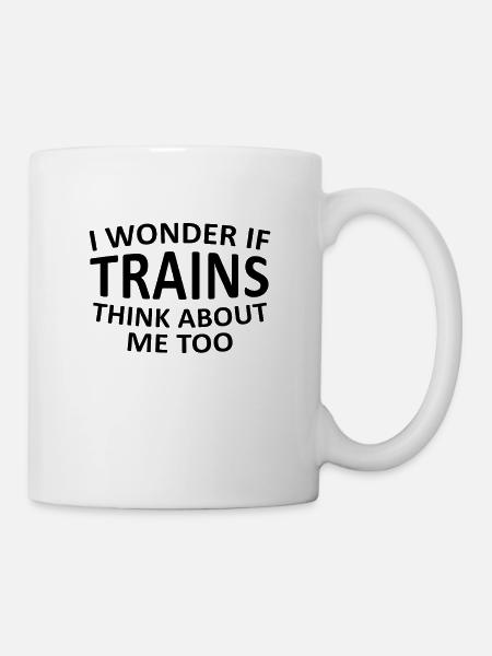 Train trains watch saying gift - Mug - white