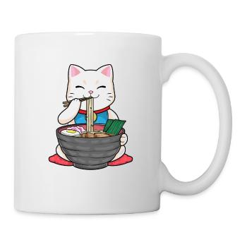 Japon Ramen Noodle Miso Cat Sushi - Mug blanc - blanc - Droite