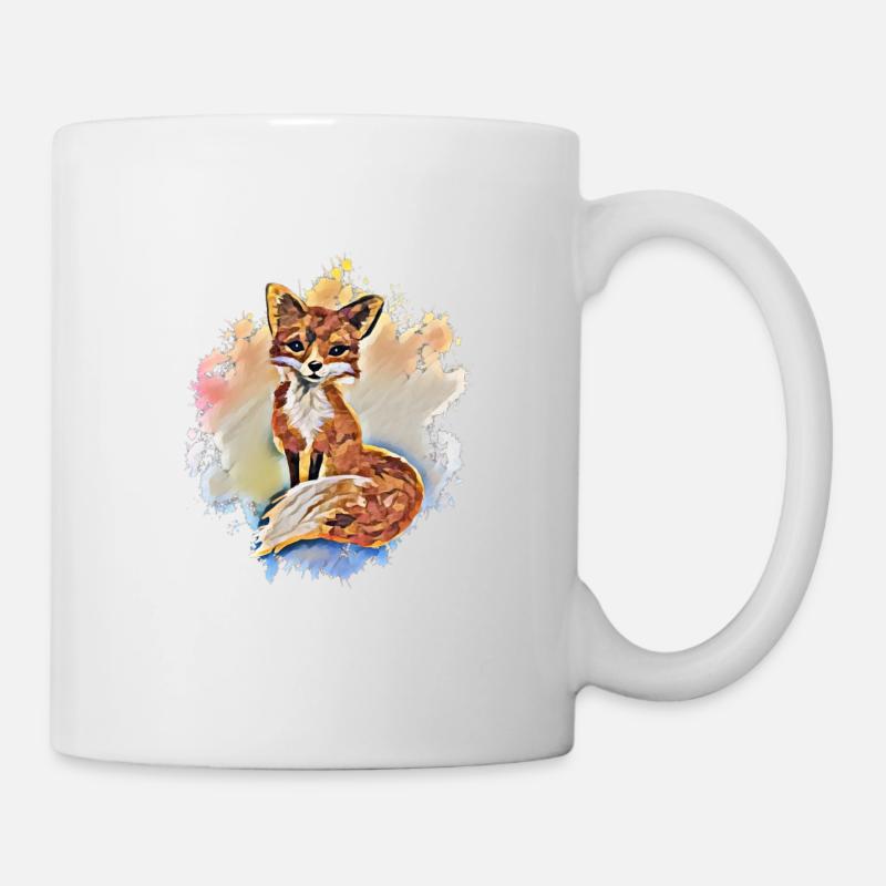 Fuchs - Tasse - Weiß
