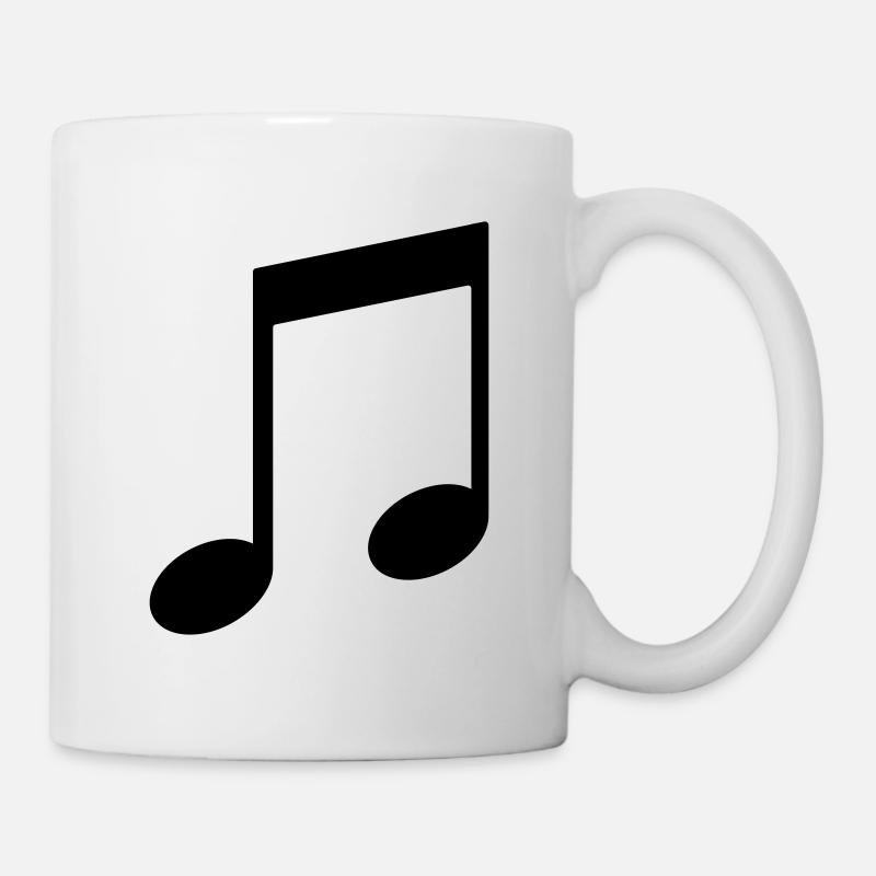 Musiknote - Tasse - Weiß
