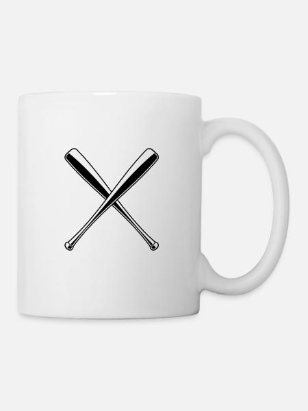 Baseball Bat Baseball - Mug - white