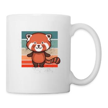 Red panda pandas panda bear - Mug - white - Right
