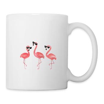 Funny flamingos flamingo saying - Mug - white - Right