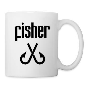 Fischer - Fischerei - Tasse - Weiß - Rechts