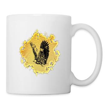 Adler - Tasse - Weiß - Rechts