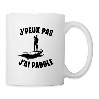 J'peux pas j'ai paddle - Mug blanc - blanc - Droite