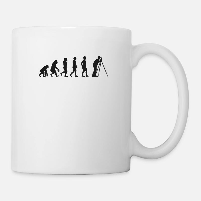 Vermesser Evolution Vermessungstechniker Landverme - Tasse - Weiß