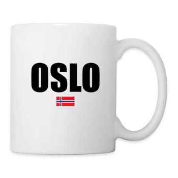 Norwegen Oslo Reise Souvenir Geschenkidee - Tasse - Weiß - Rechts