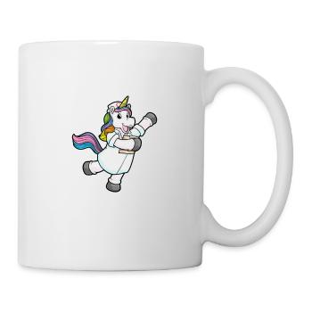 Altenpflege Krankenpflege Pflegekraft Einhorn - Tasse - Weiß - Rechts