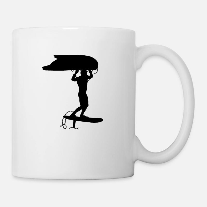 Surfing with Wingfoil - Mug - white