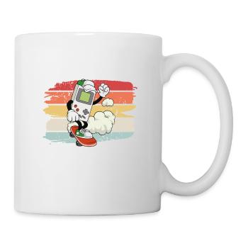 Fête rétro vintage n'oublie jamais les années 80 90 - Mug blanc - blanc - Droite