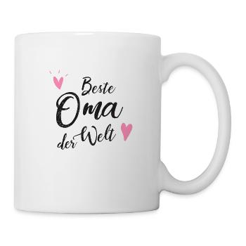 Oma 80 Geburtstag - Tasse - Weiß - Rechts