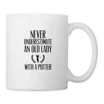 Lustiger Spruch Oma Golferin Golfspielerin - Tasse - Weiß - Rechts