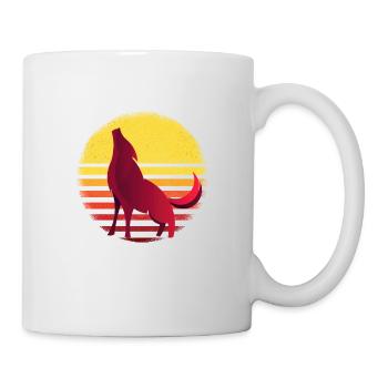 Wolf Wölfe Heulen - Tasse - Weiß - Rechts