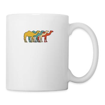 Vintage Retro Pop Art Chameau dromadaire Idée cadeau - Mug blanc - blanc - Droite