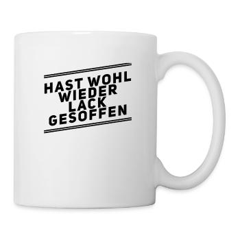 Lack gesoffen Handwerker - Tasse - Weiß - Rechts