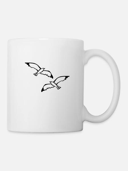 Vögel Vogel Möwen - Tasse - Weiß