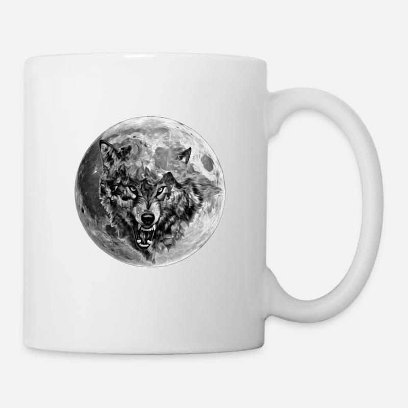 Wolf - Tasse - Weiß