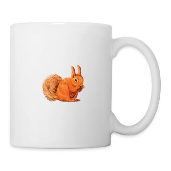 Écureuil drôle disant - Mug blanc - blanc - Droite