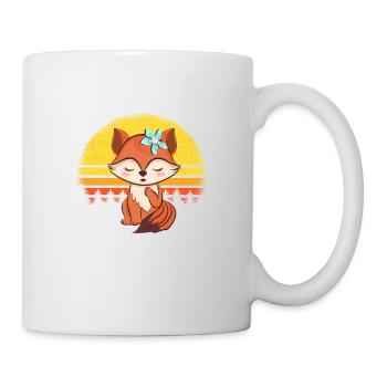 Süßer Fuchs Kinder - Tasse - Weiß - Rechts