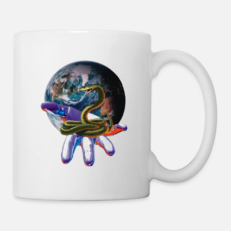 Schlangen - Tasse - Weiß
