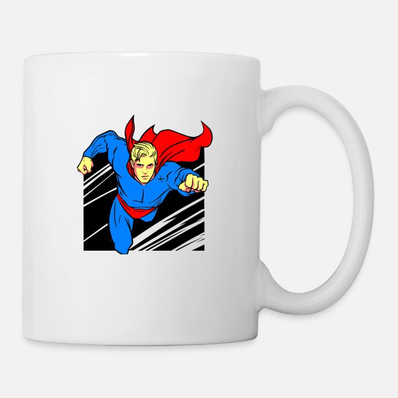 Superheld - Tasse - Weiß