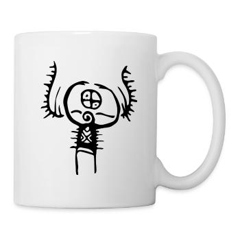 Rune symbole cadeau ornement ethnique art - Mug blanc - blanc - Droite